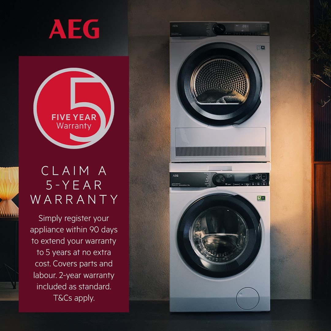 AEG 7000 Series SensiDry 8kg Heat Pump Tumble Dryer - White - Image 2