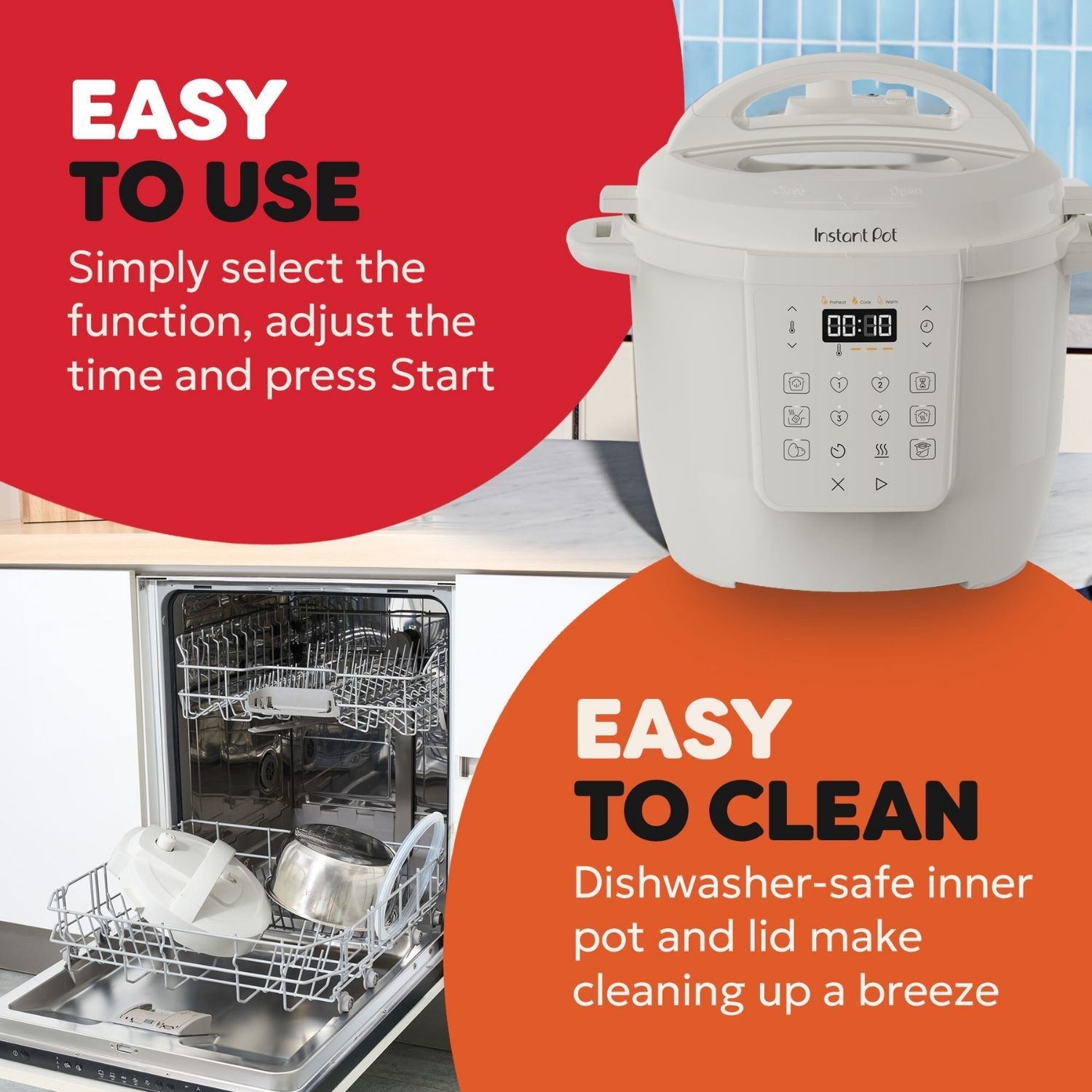 Instant Pot Classic 5.7L Multi-Cooker 7-in-1 Sea Salt White - Image 2