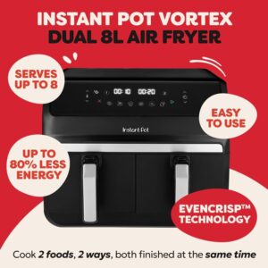 Instant Pot Vortex 6-in-1 Dual Drawer Air Fryer - Black