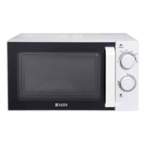 Haden 195678 20L Freestanding Solo Microwave Oven – 700W Stainless Steel Interior Manual Controls White