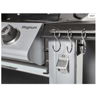 Outback Magnum - 3 Burner Gas BBQ Grill with Side Burner - Black & Silver - Image 7