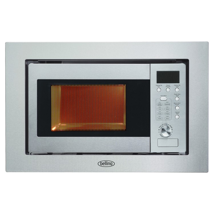 Belling 17L Built-In Microwave with Grill - Stainless Steel