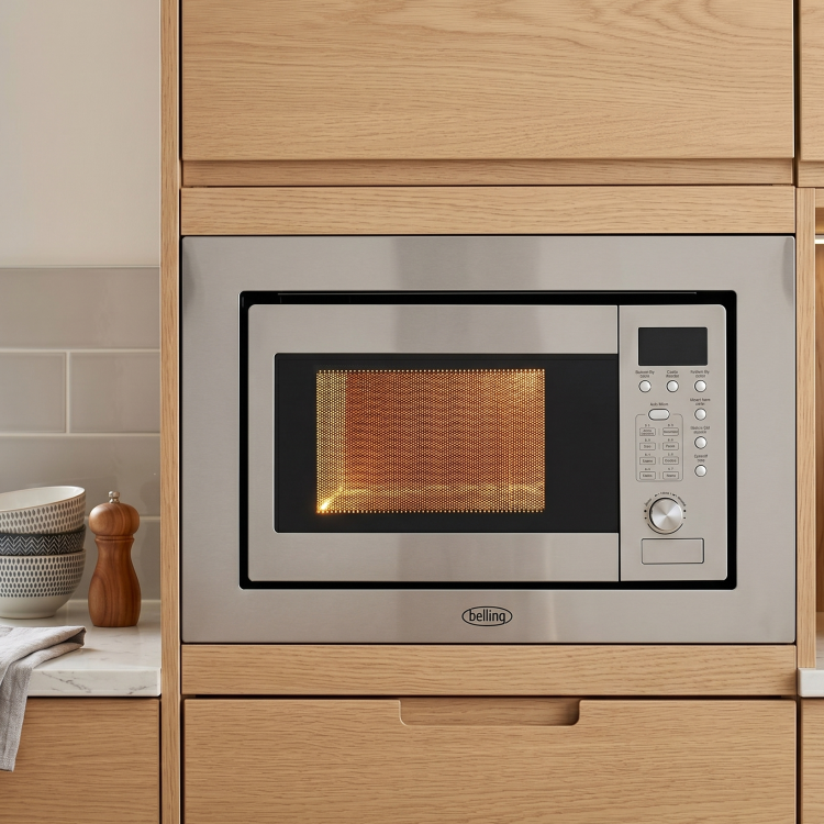 Belling 17L Built-In Microwave with Grill - Stainless Steel - Image 2