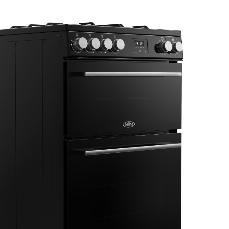 Belling Vision 60cm Dual Fuel Range Cooker - Black & Silver Steel - Image 4