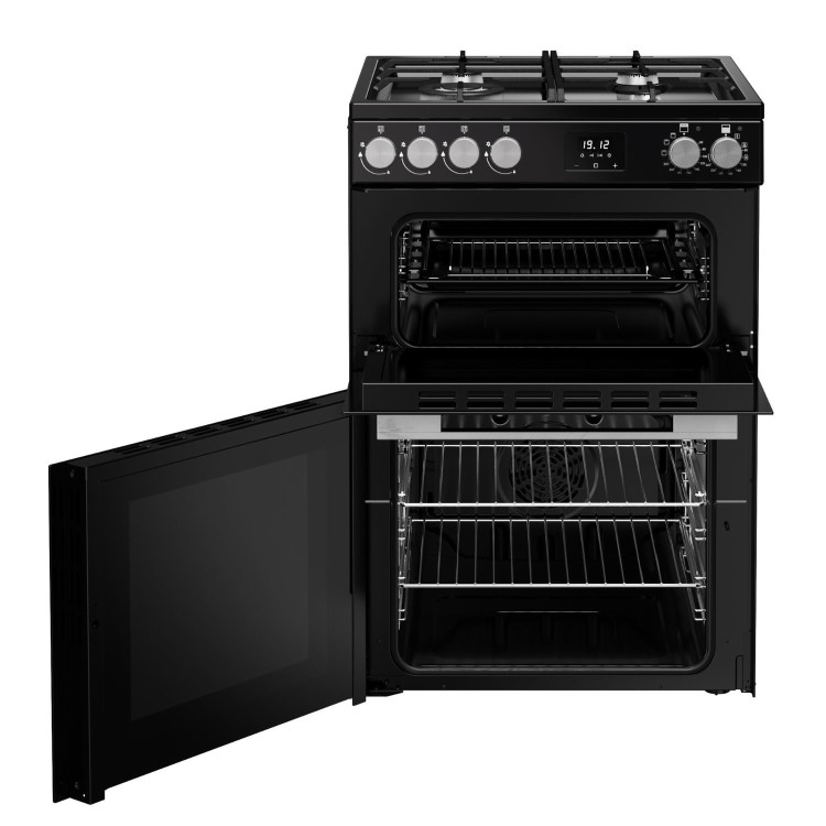 Belling Vision 60cm Dual Fuel Range Cooker - Black & Silver Steel - Image 5