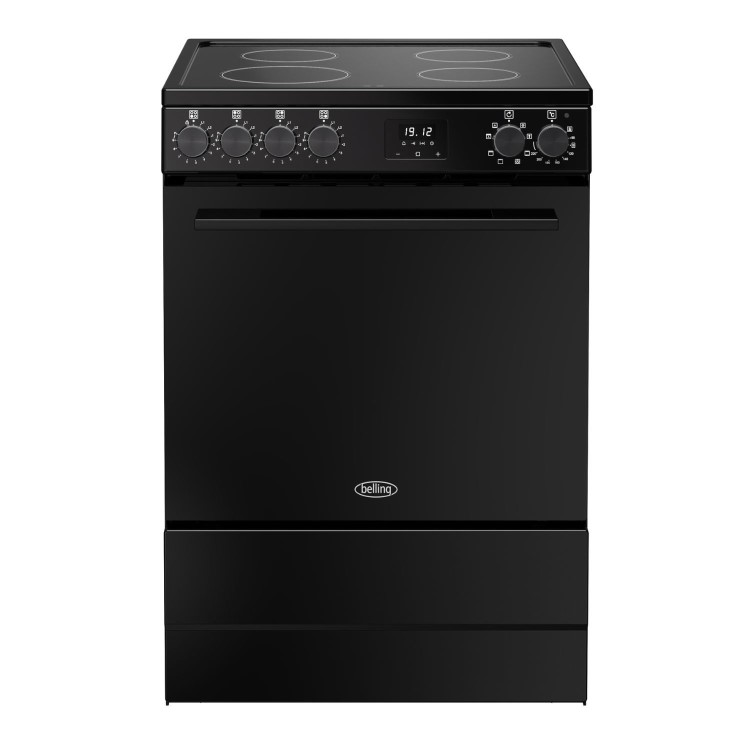 Belling Vision 60cm Electric Cooker with Induction Hob - Black