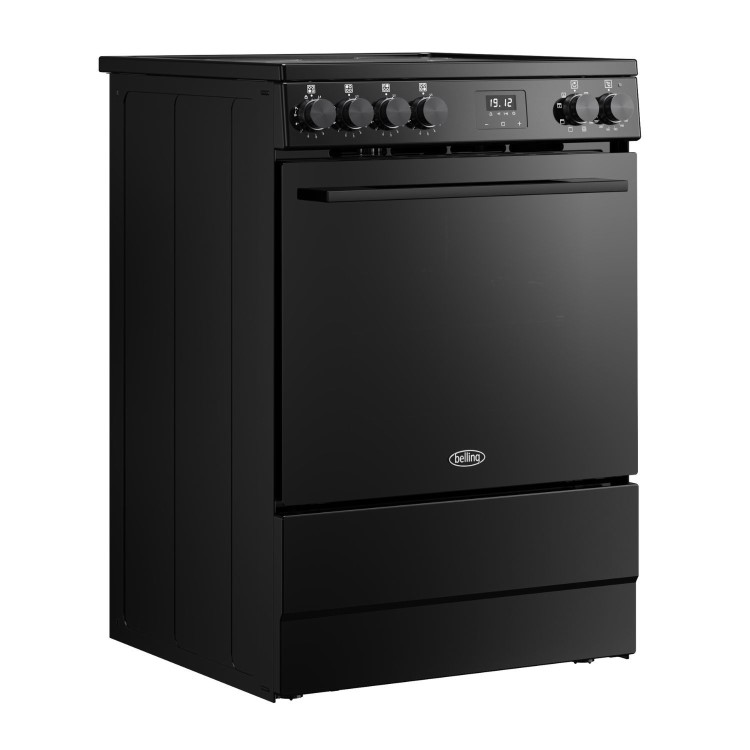 Belling Vision 60cm Electric Cooker with Induction Hob - Black - Image 2