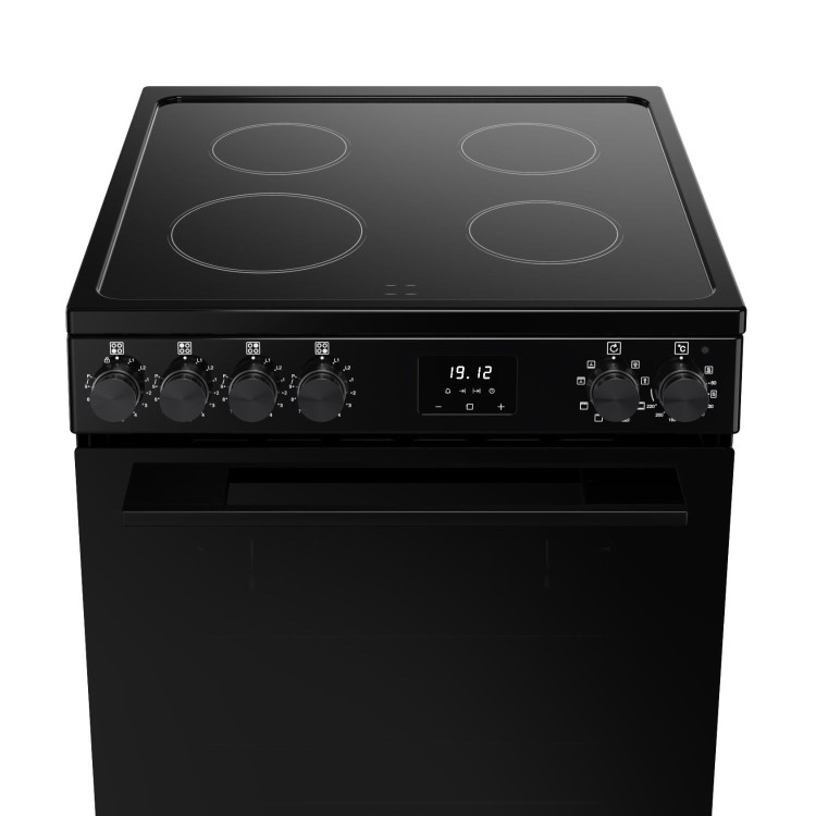Belling Vision 60cm Electric Cooker with Induction Hob - Black - Image 3