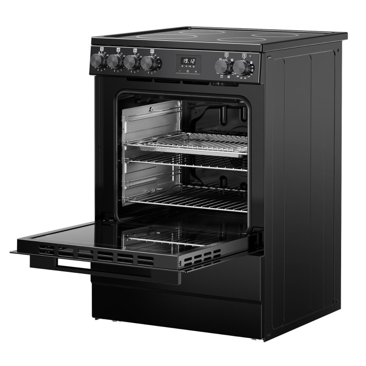 Belling Vision 60cm Electric Cooker with Induction Hob - Black - Image 6