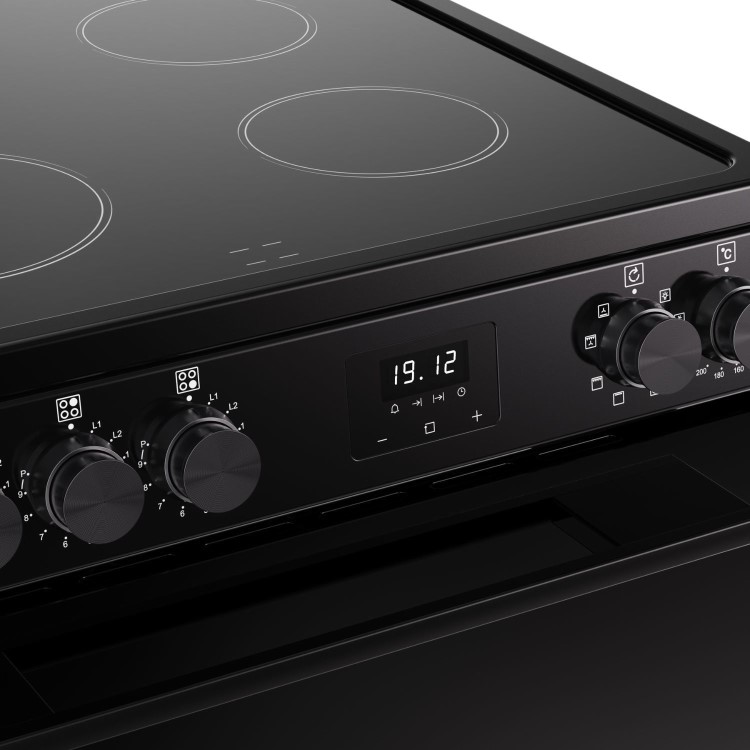Belling Vision 60cm Electric Cooker with Induction Hob - Black - Image 8