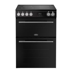 Belling Vision 60cm Electric Cooker with Induction Hob - Black & Silver Steel
