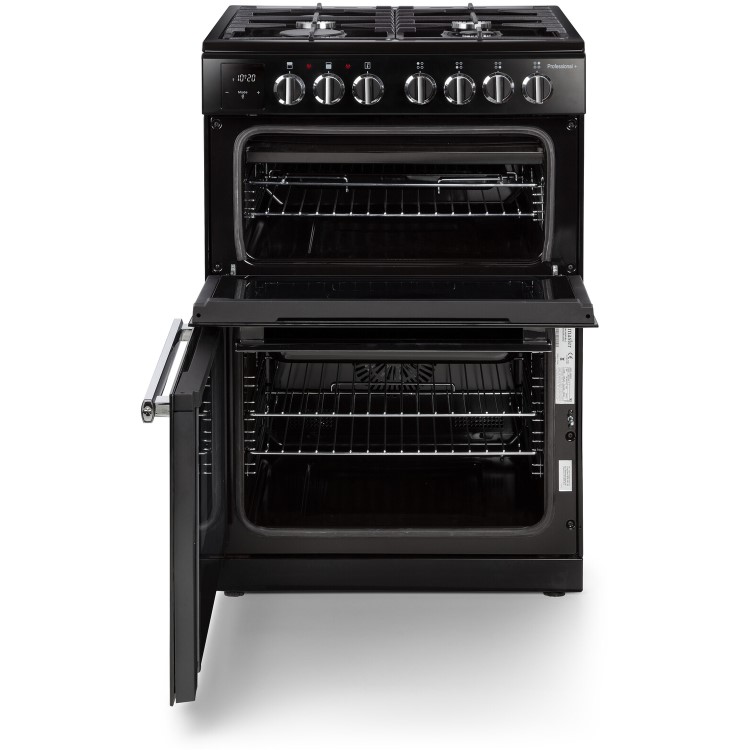 Rangemaster Professional Plus 60cm Dual Fuel Cooker - Black - Image 2