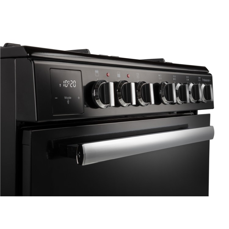 Rangemaster Professional Plus 60cm Dual Fuel Cooker - Black - Image 4