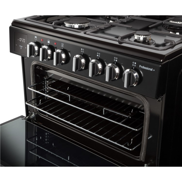 Rangemaster Professional Plus 60cm Dual Fuel Cooker - Black - Image 6