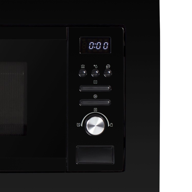 electriQ Built-In Microwave with Grill - Black - Image 6