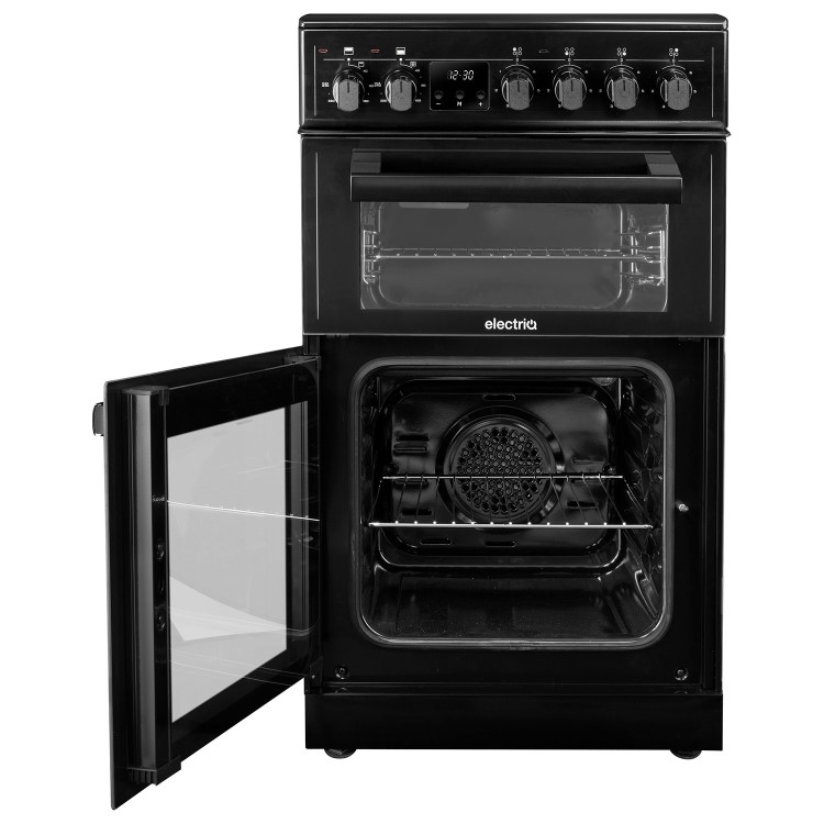 electriQ 50cm Double Cavity Electric Cooker - Black - Image 3