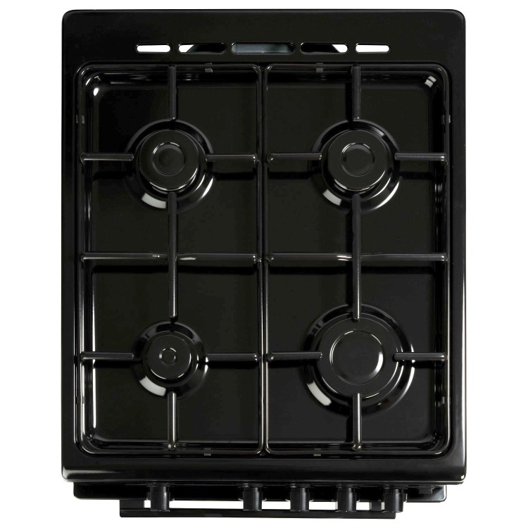 electriQ 60cm Dual Fuel Cooker - Black - Image 4