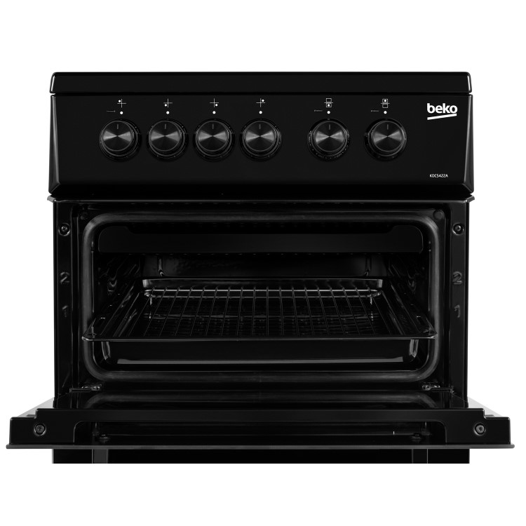 Beko 50cm Double Cavity Electric Cooker - Black - Image 3