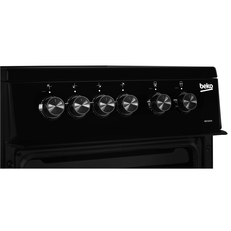 Beko 50cm Double Cavity Electric Cooker - Black - Image 6