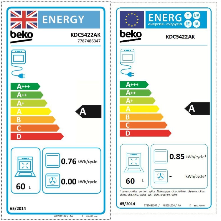 Beko 50cm Double Cavity Electric Cooker - Black - Image 8