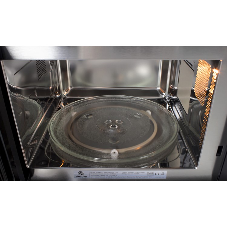 electriQ Built-In 900W Microwave - Black - Image 8