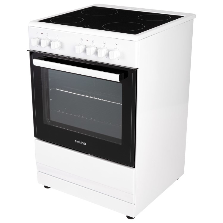 electriQ 60cm Electric Cooker - White - Image 3