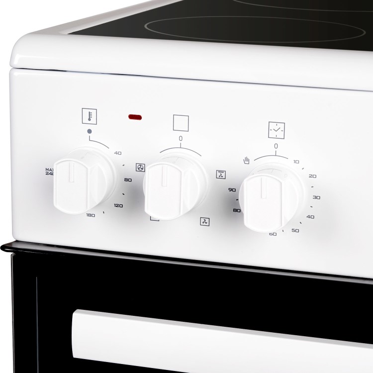 electriQ 60cm Electric Cooker - White - Image 5