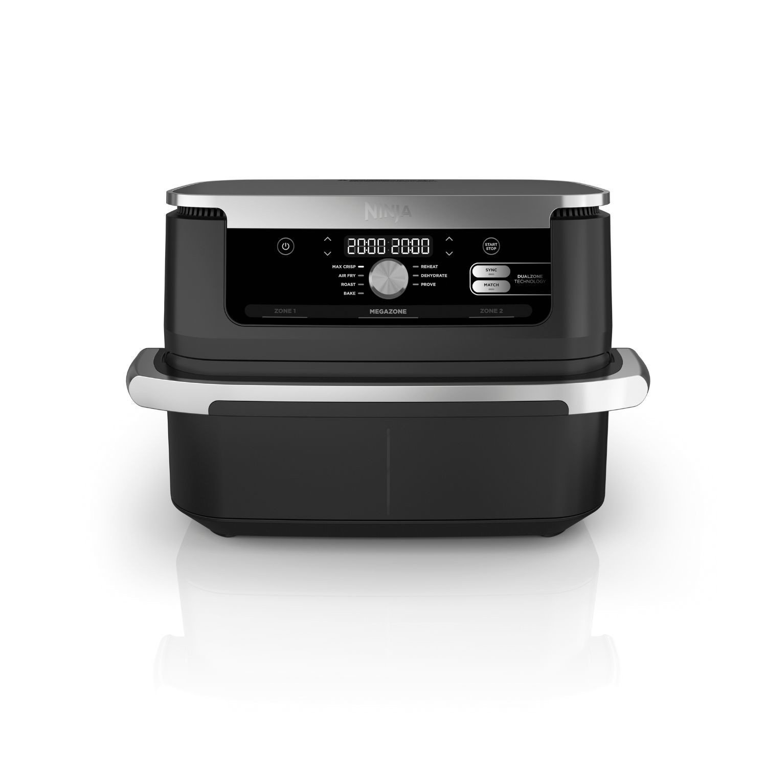 Ninja AF500UK Foodi FlexDrawer 10.4L Dual Air Fryer 2 Flexible Drawers Healthy Crispy Cooking