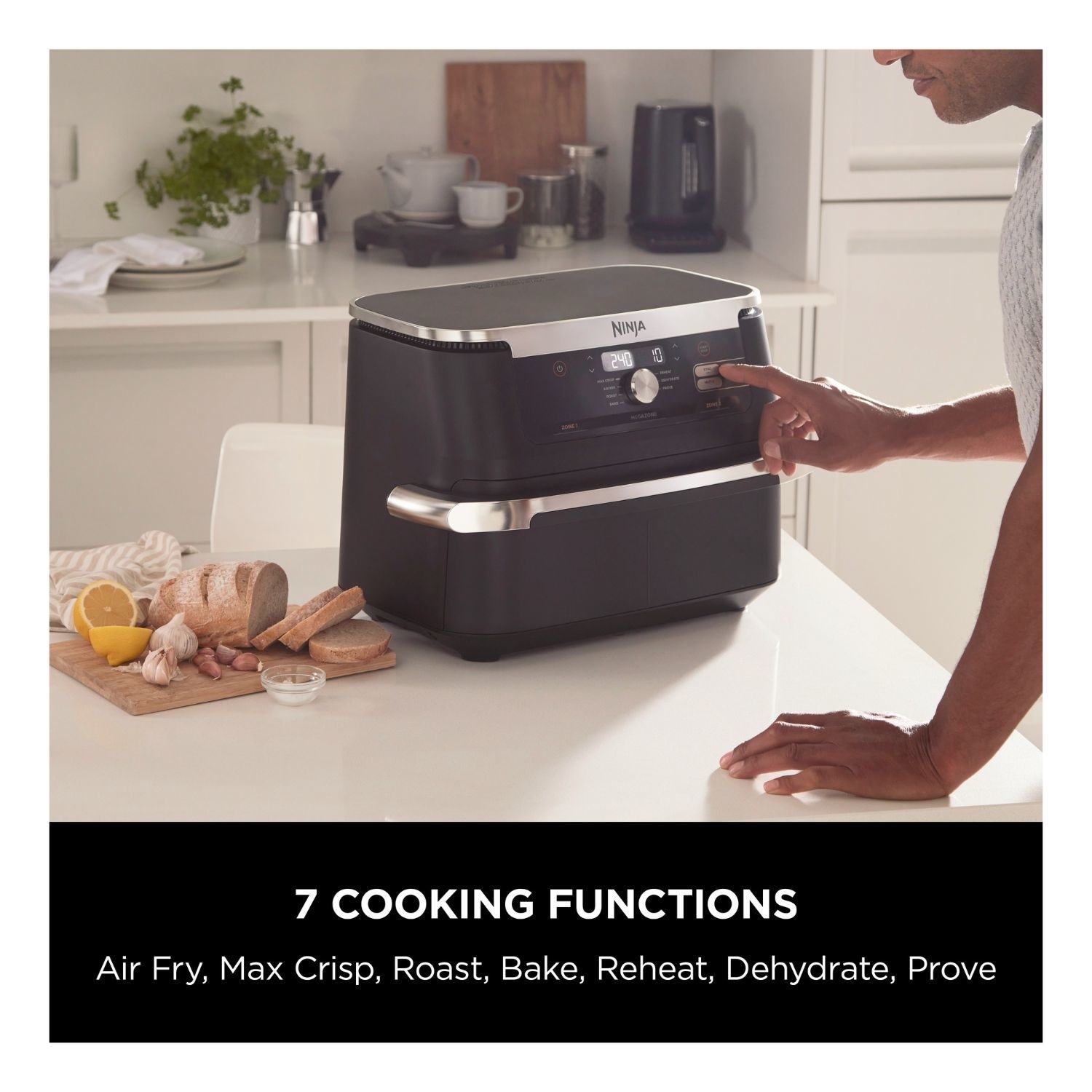 Ninja AF500UK Foodi FlexDrawer 10.4L Dual Air Fryer 2 Flexible Drawers Healthy Crispy Cooking - Image 5