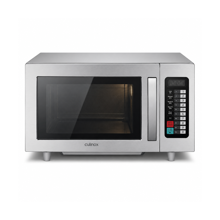 Culinox Pro 1000W Freestanding Microwave - Stainless Steel - Image 2