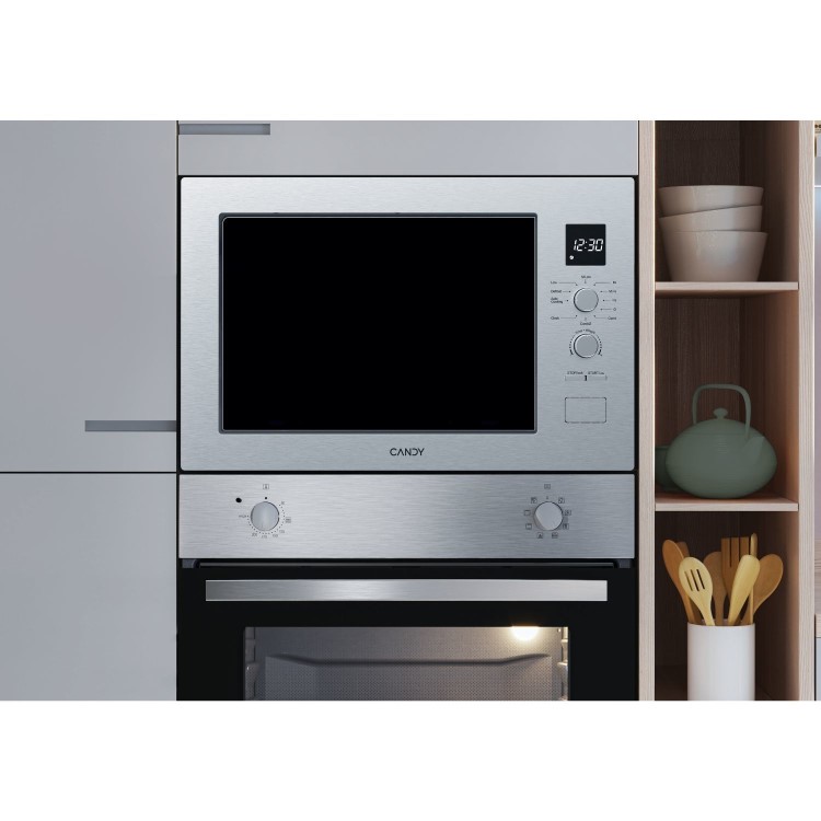 Candy Built-In 800W Microwave with Grill - Stainless Steel - Image 4