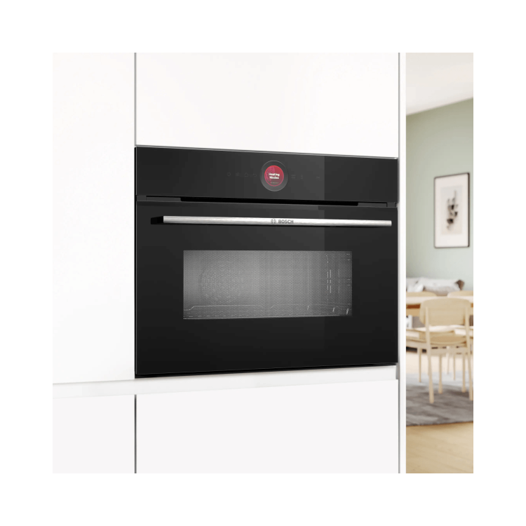 Bosch Series 8 Built-In Combination Microwave Oven - Black - Image 2
