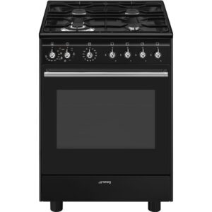 Smeg Concert 60cm Dual Fuel Cooker - Black