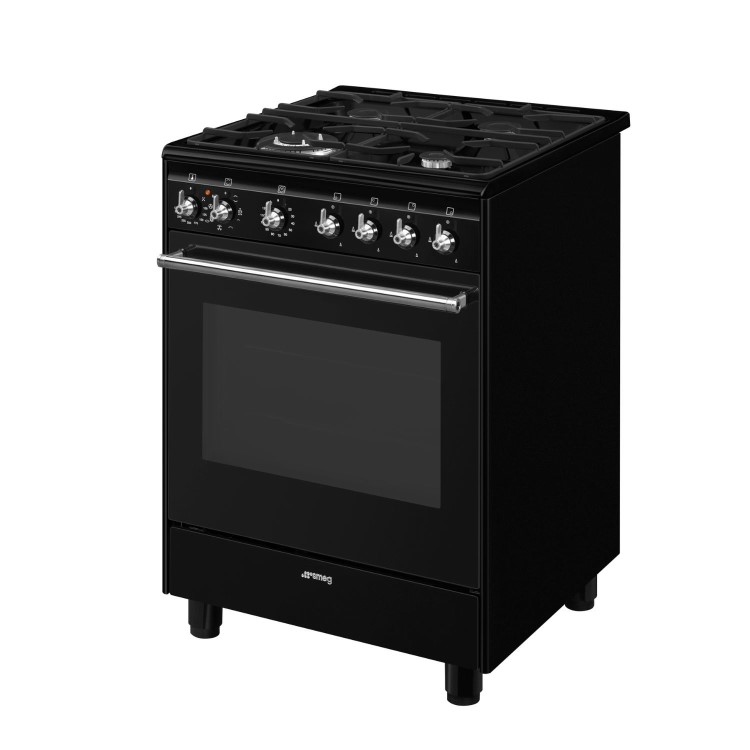 Smeg Concert 60cm Dual Fuel Cooker - Black - Image 4