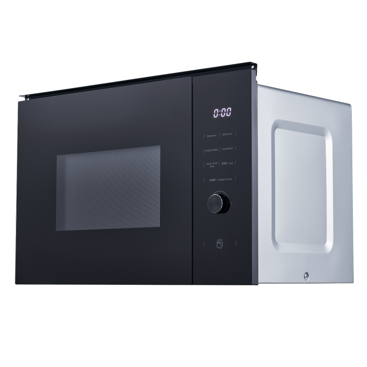 electriQ 25L 900W Built-In Microwave with Grill - Black - Image 3