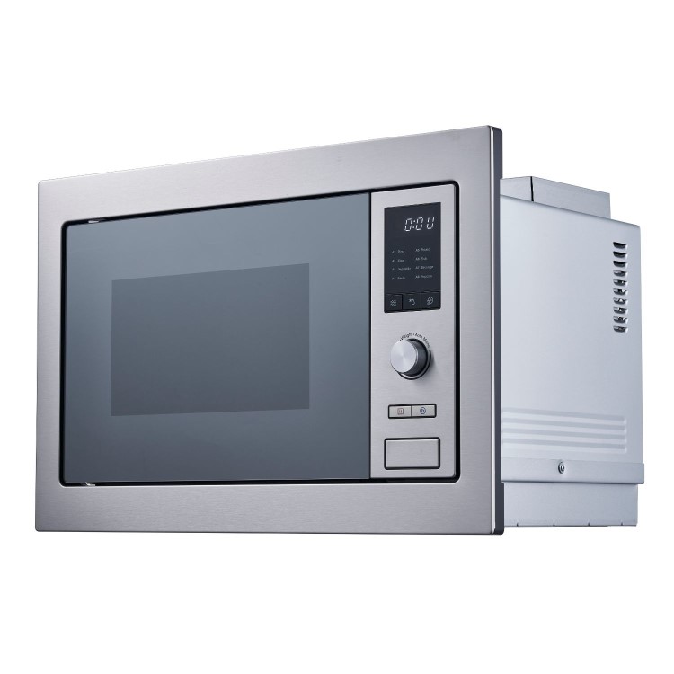 electriQ 25L 900W Built-In Microwave Oven with Mirror Door - Stainless Steel - Image 3