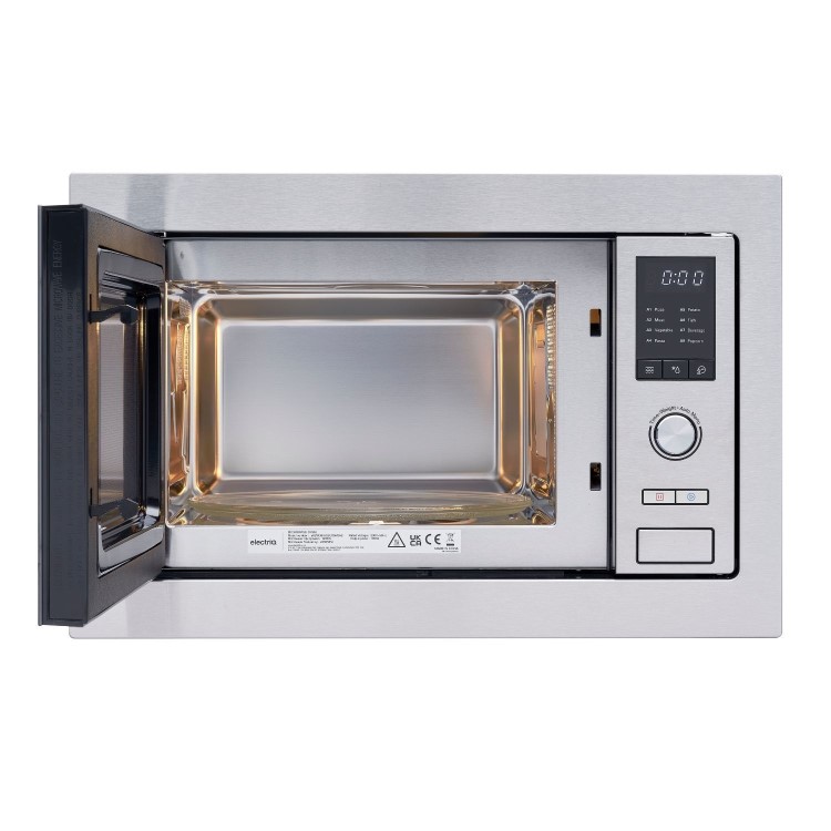 electriQ 25L 900W Built-In Microwave Oven with Mirror Door - Stainless Steel - Image 4