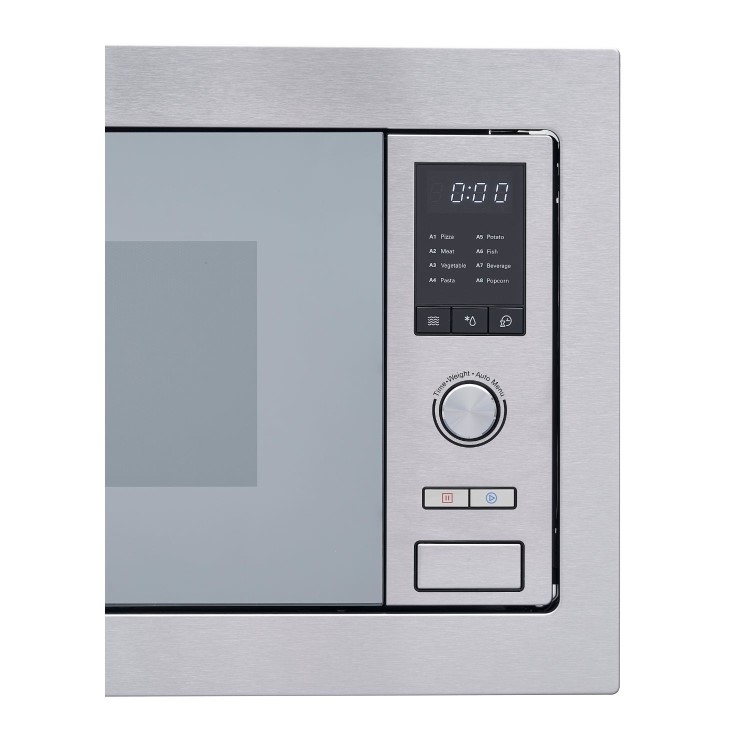 electriQ 25L 900W Built-In Microwave Oven with Mirror Door - Stainless Steel - Image 6