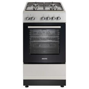 electriQ 50cm Dual Fuel Cooker - Silver