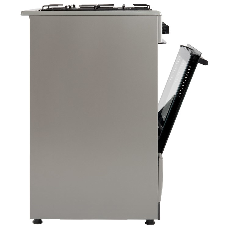 electriQ 50cm Dual Fuel Cooker - Silver - Image 9