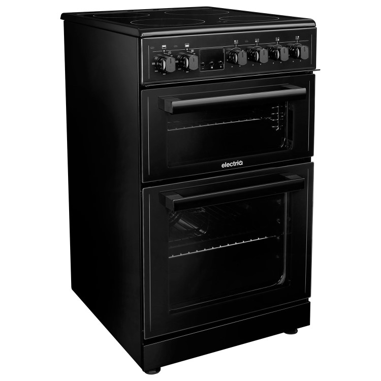 electriQ 50cm Double Cavity Electric Cooker - Black - Image 2