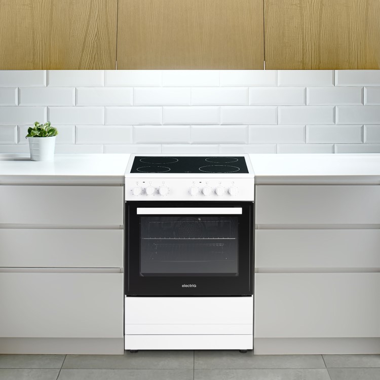 electriQ 60cm Electric Cooker - White - Image 9