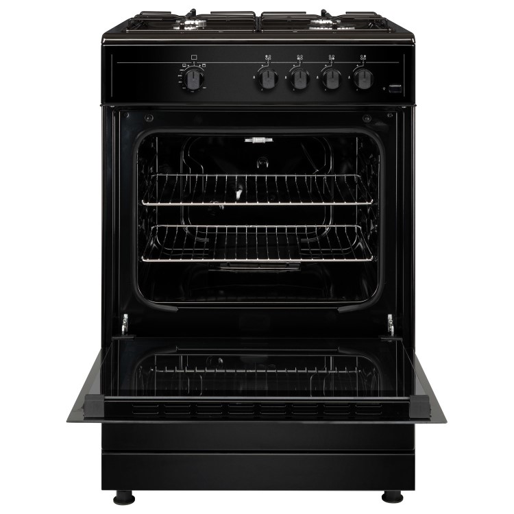electriQ 60cm Gas Cooker - Black - Image 2