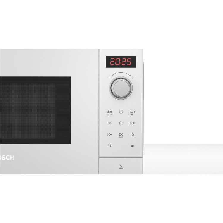 Bosch Series 2 20L 800W Digital Freestanding Solo Microwave - White - Image 4