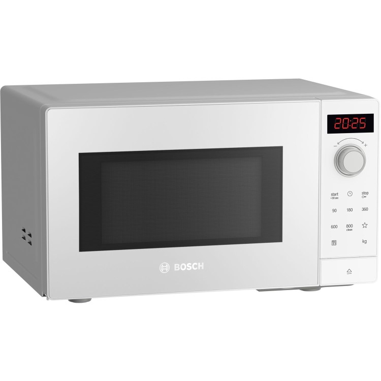 Bosch Series 2 20L 800W Digital Freestanding Solo Microwave - White - Image 3