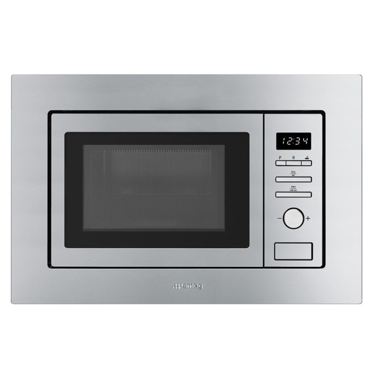 Smeg Built-In 700W Microwave with Grill - Stainless Steel