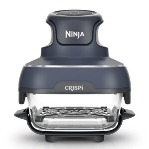 Ninja FN101UKGY CRISPi 4-in-1 Portable Air Fryer Cyberspace Blue Healthy Crispy Cooking