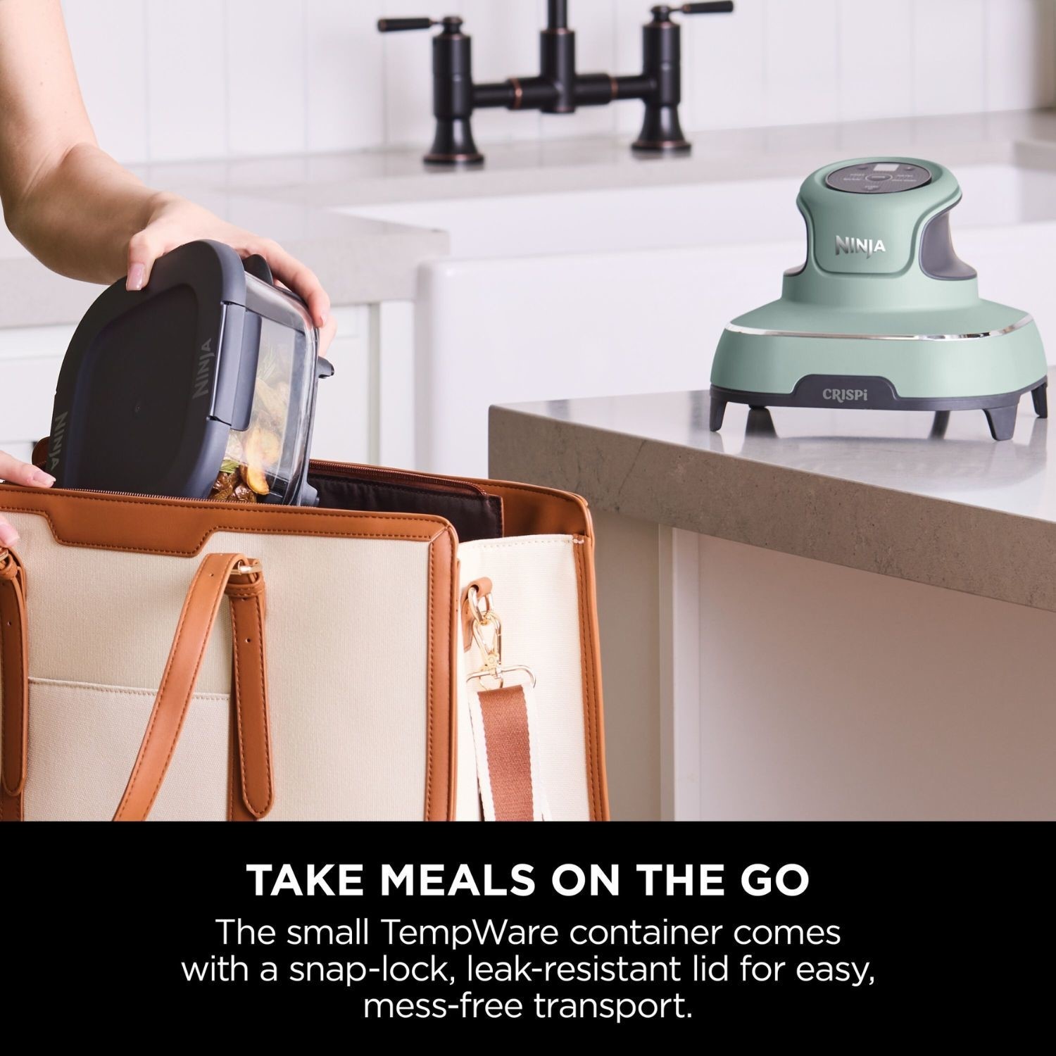 Ninja FN101UKSG CRISPi 4-in-1 Portable Air Fryer Sage Healthy Crispy Cooking Anywhere - Image 5