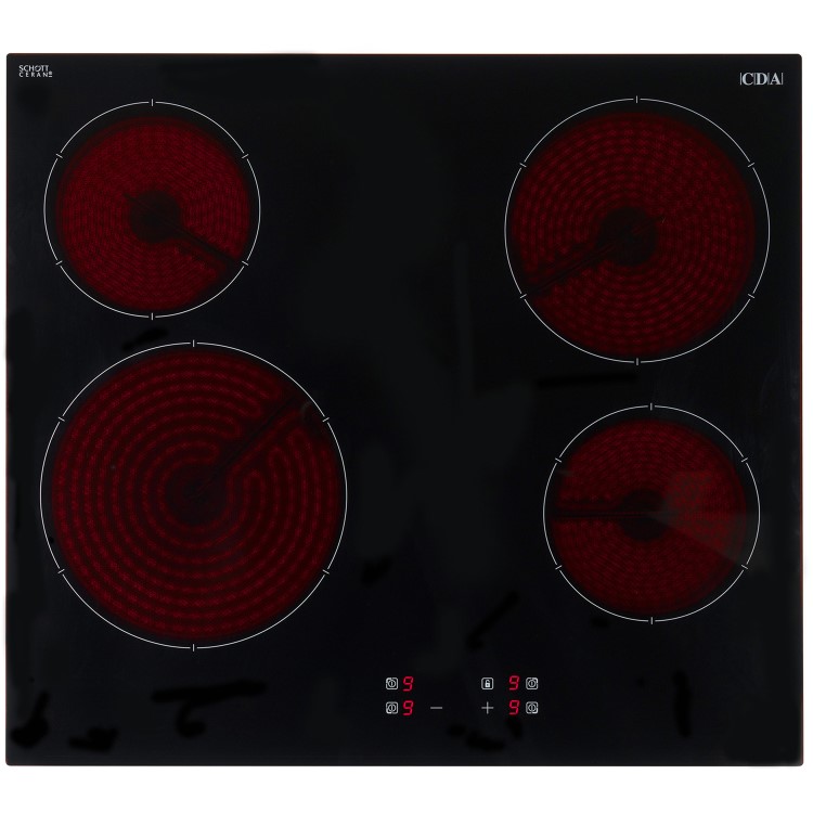 CDA 58cm 4 Zone Ceramic Hob - Image 2