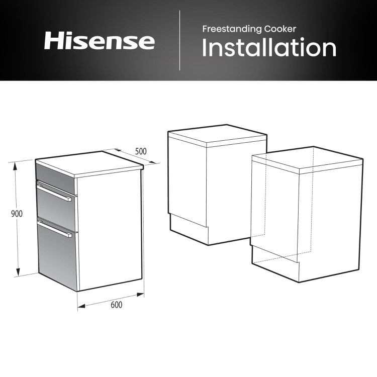 Hisense 50cm Electric Cooker with Air Fry - Black - Image 12